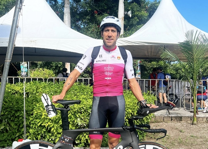 Instagram/ Emilio Aguayo antes de competir en el IM Cozumel