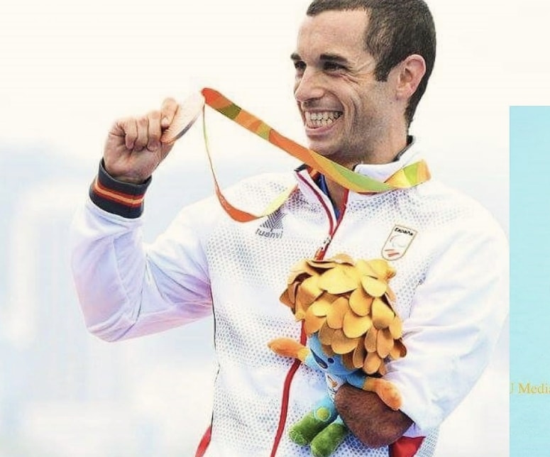 instagram/ Jairo Ruiz on the podium of the Olympic Games