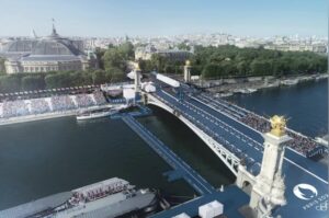 Triathlon mondial/ image du Pont Alexandre III