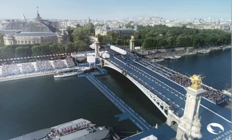 Mondiale Triathlon/immagine del Pont Alexandre III