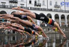 Triathlon mondial/image du test WTCS Hambourg