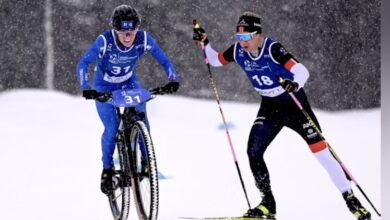 World Triathlon/ imagen de un triatlón de invierno