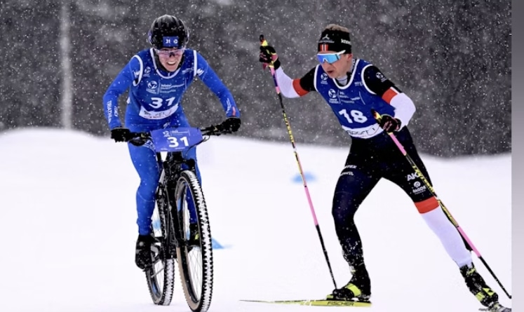 World Triathlon/ imagen de un triatlón de invierno