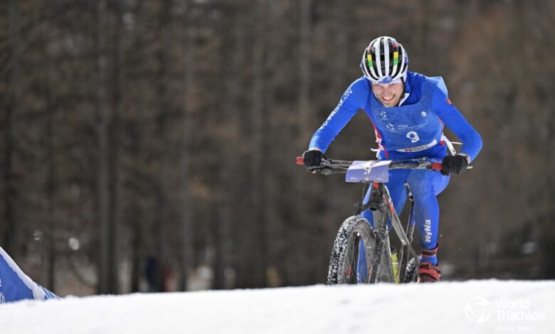 Imagem do Triatlo Mundial/triatlo de inverno