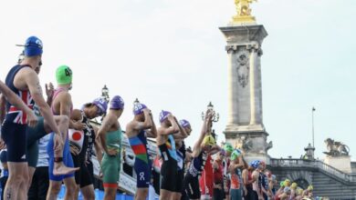 Wordltriathlon/ image de l'épreuve test à Paris