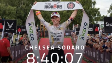 IRONMAN/ Chelsea Sodaro ganando en Neva Zelanda