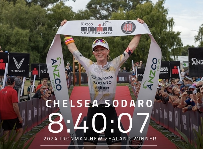 Sodaro and McKenna win IRONMAN New Zealand 2024