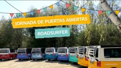 Imagem de carrinhas numa sede da roadsurfer