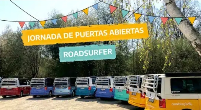 Imagen de furgonetas en una sede roadsurfer