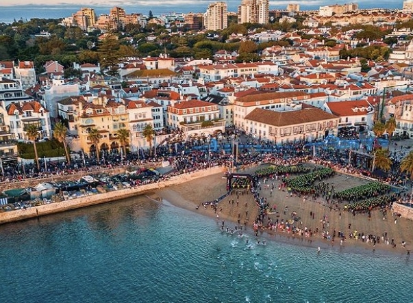 Instagram/ Bild vom Start des IRONMAN Portugal