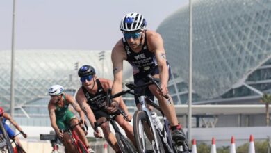 Qorldtriathlon/ triatletas em Abu Dhabi