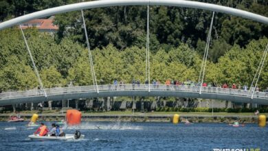 Wordtriathlon/ imagen de la natación en Pontevedra