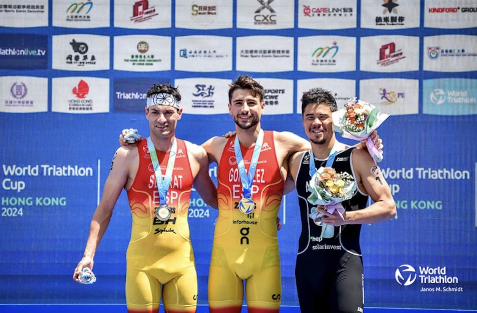 WorldTriathlon/ Pódium de la Copa del Mundo de Hong Kong