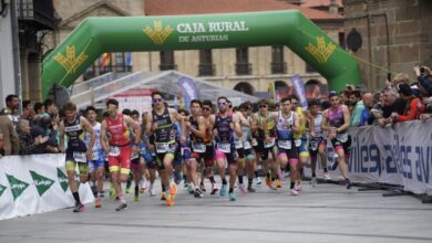 FETRI/ Start eines Duathlons in Avilés