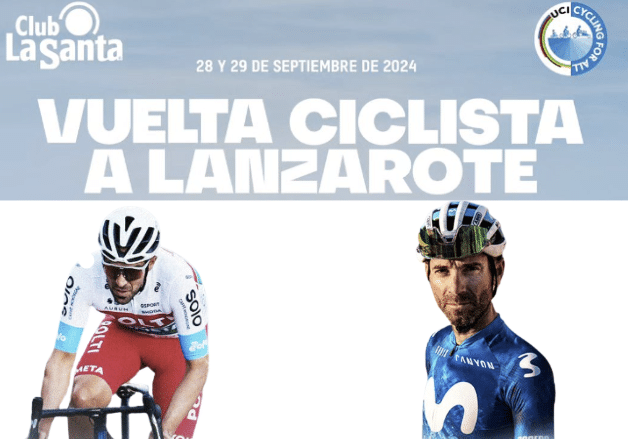 Contador e Valverde no passeio de bicicleta por Lanzarote