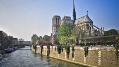 toile/image de la Seine à Paris