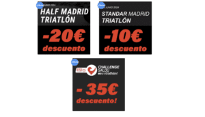 Descuento dorsales Challenge Salou y Half Madrid 2024