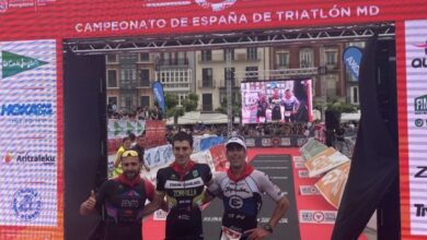 FETRI/ Bild des Podiums in Half Pamplona