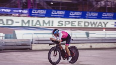 @t100triathlon/ Marta Sánchez en el T100 Miami