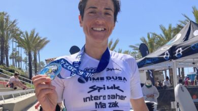 Instagram/Guru após terminar o IRONMAN 70.3 Oceanside