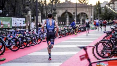 FETRI/ image d'un duathlète en transition