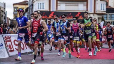 FETRI/triathletes in a duathlon in Soria