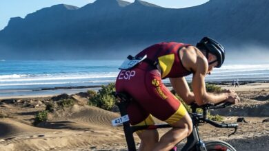 @getpica/ un triathlète en compétition à Lanzarote