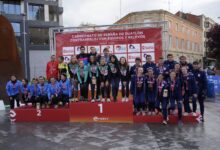FETRI/ Podium of the Spanish Duathlon Time Trial Championship Teams 202