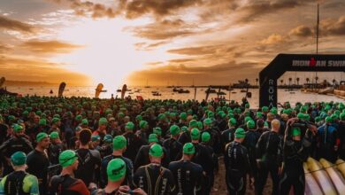 Instagram/ momento de la salida en el IRONMAN Portugal