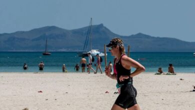 IRONMAN/ a triathlete in Mallorca