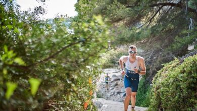 Instagram/ un triatleta corriendo en XTERRA