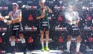 Pódium masculino del Club La Santa IRONMAN Lanzarote 2024