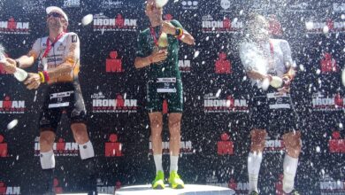 Pódium masculino del Club La Santa IRONMAN Lanzarote 2024