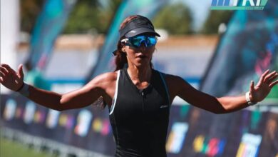 Instagram/ Imagen de una triatleta en meta del MTRI Castellón