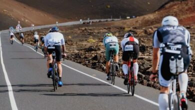Instagram/ Imagen de triatletas en el Ciclismo del IRONMAN Lanzarote