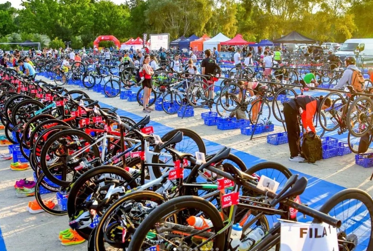 instagram/imagen de la zona de boxes del Gran Triatlón madrid