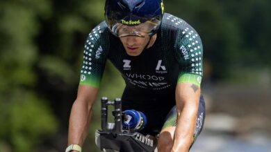 Instagram/ Sanders en competición sobre la bicicleta