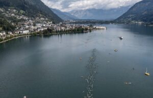 IRONMAN/ Imagen de la natación en el IRONMAN 70.3 Zell am See-Kaprun