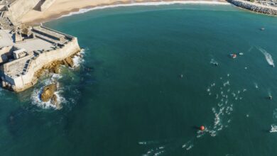 Imagen aérea de la Swim Gp de Cascais