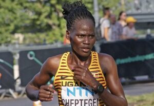 @kawowo/ Imagen de la atleta Rebecca Cheptegei