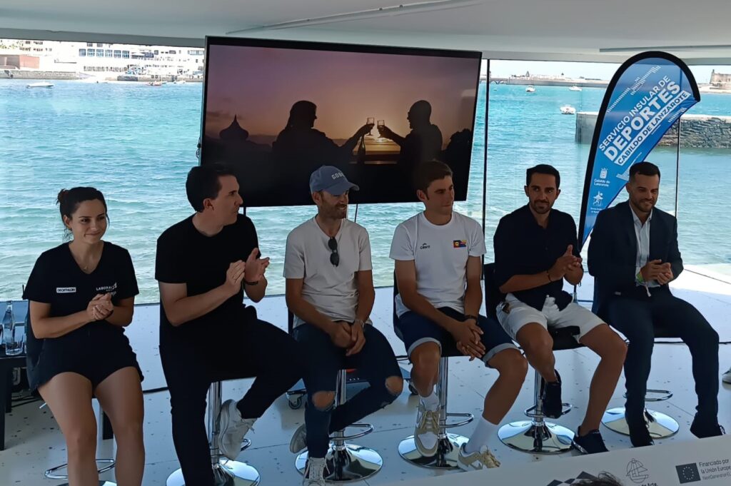 Alberto Contador en la presentación de la Vuelta ciclista a Lanzarote