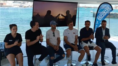 Alberto Contador en la presentación de la Vuelta ciclista a Lanzarote