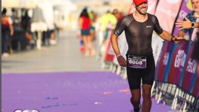 Instagram/ Imagen de un triatleta en la meta el ICAN Gandia