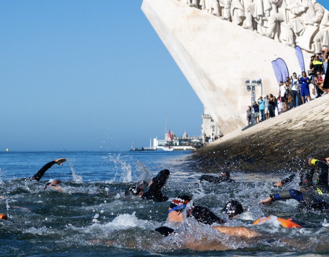 Osgaphoto/ Imagen de nadadores en la travesía Swim GP