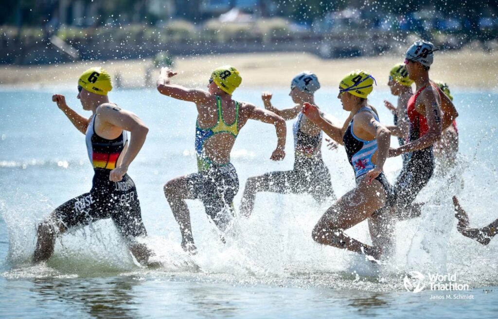 @worldtriathlon/ Salida de una prueba WTCS