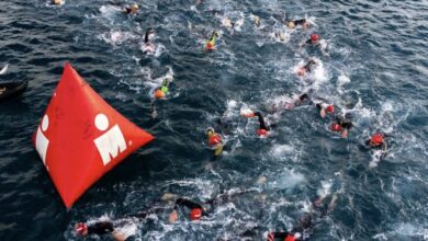 IRONMAN/Imagen de la natación en el IRONMAN Barcelona