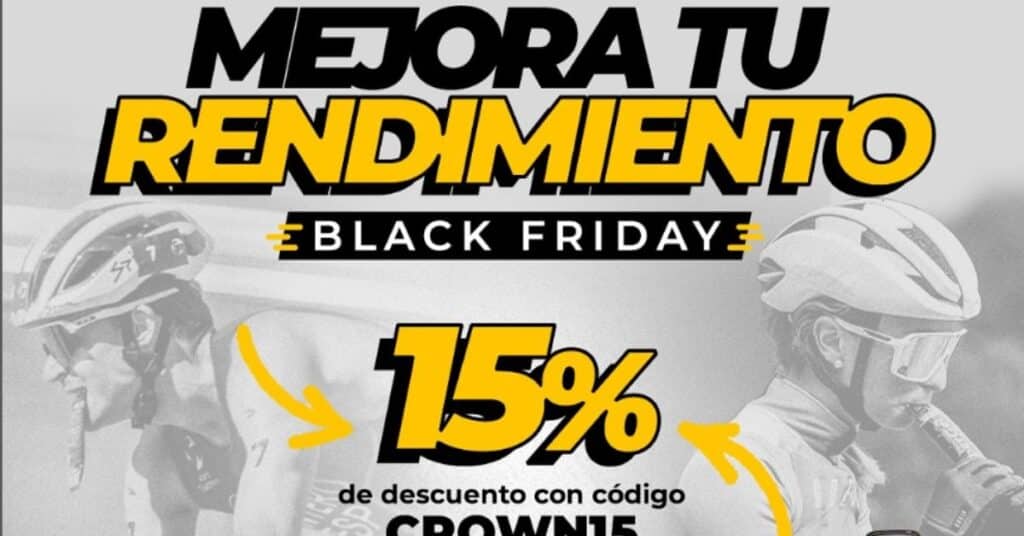 Descuento Black Friday: 15% en Crown Sport Nutrition