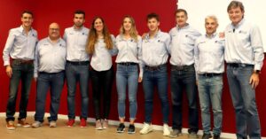 Imagen del equipo de la Federación de Triatlón en Madrid