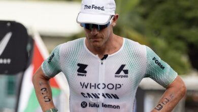 @talbotcox/ Lionel Sanders en meta del IRONMAN Hawaii 2024