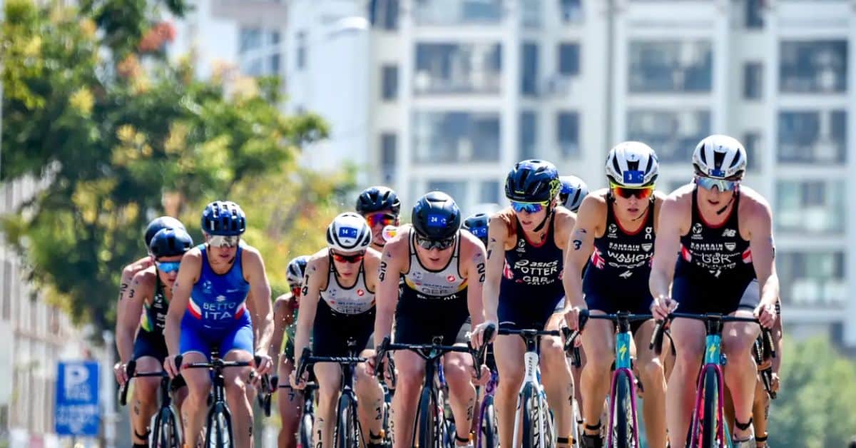 @wordltriathlon/imagen del pelotón en Weihai